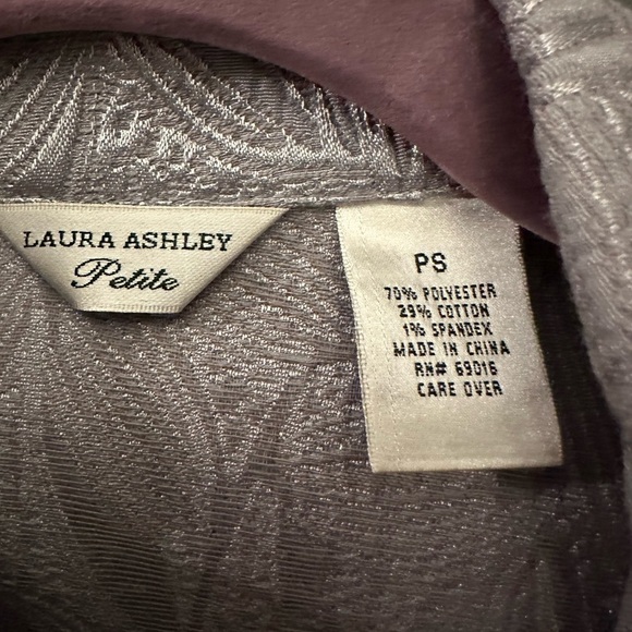 Laura Ashley Silver Blazer/Jacket - Petite Small - Picture 2 of 3